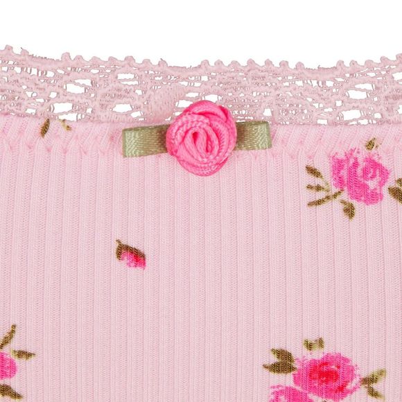 Skims Soft Lounge Lace Tank and shorts set in Rose Print - Picture 5 of 7